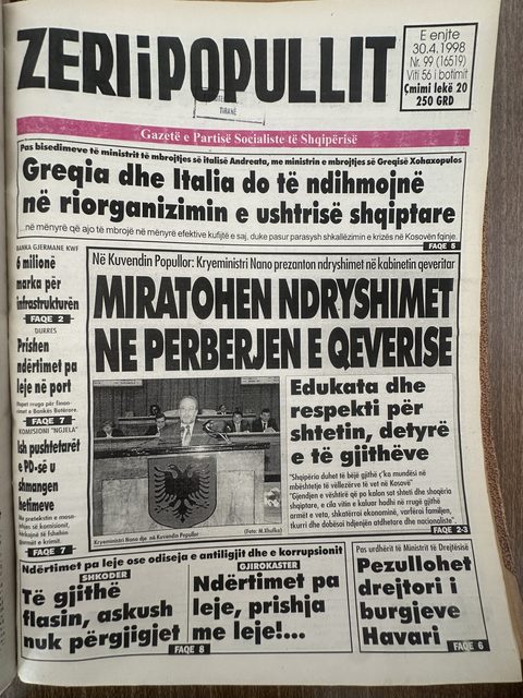 Zëri i Popullit 1998-04-30